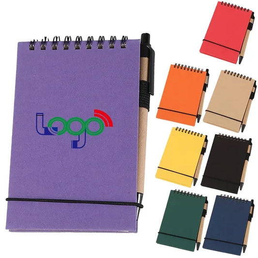 Mini Spiral Notebook With Pen