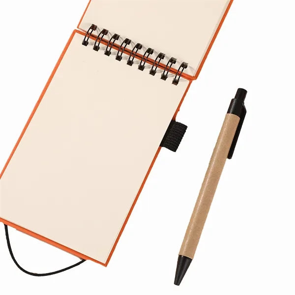 Mini Spiral Notebook With Pen