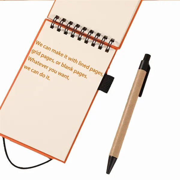 Mini Spiral Notebook With Pen