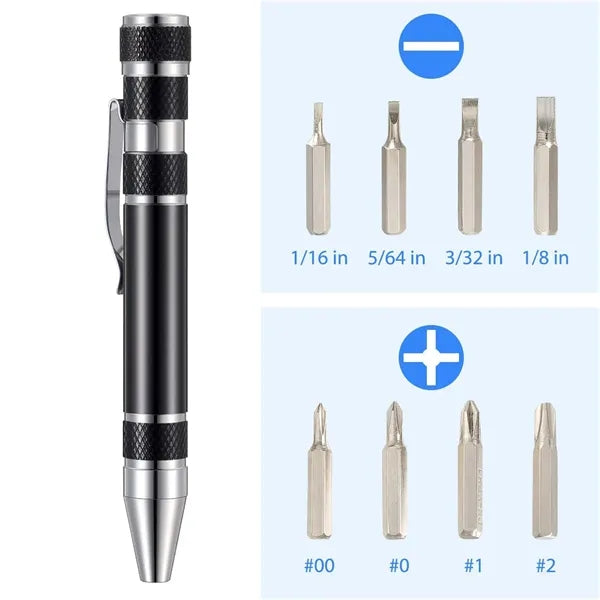 8 In 1 Multitool Screwdriver Pen