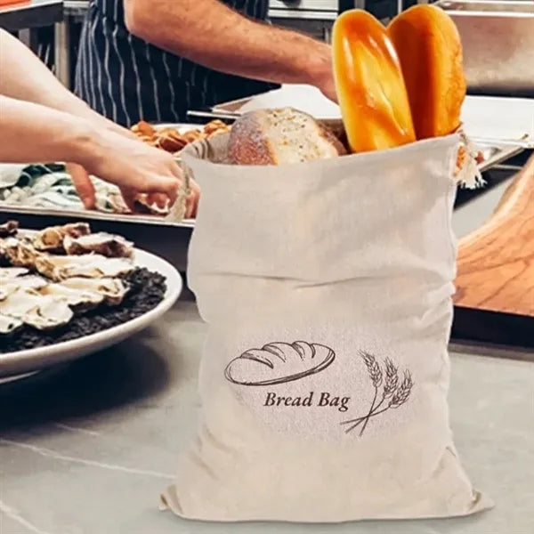 Drawstring Linen Food Grade Bread Bag
