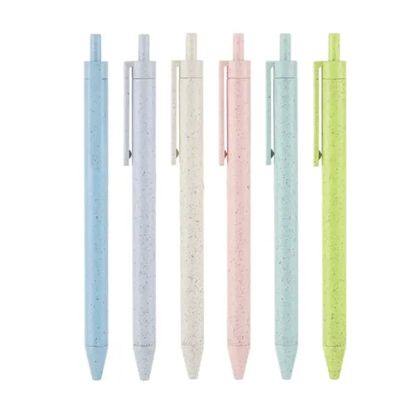 Eco- Friendly Retractable Wheat Straw Ballpoint Pen