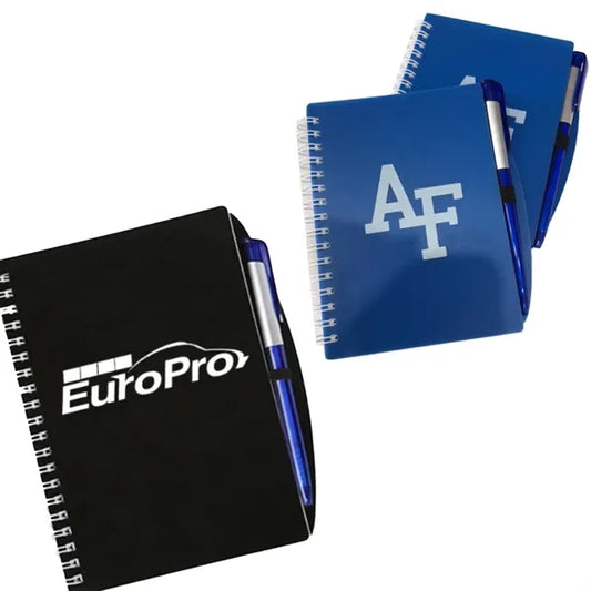 A6 Spiral Notebook Ballpoint Pen Combo
