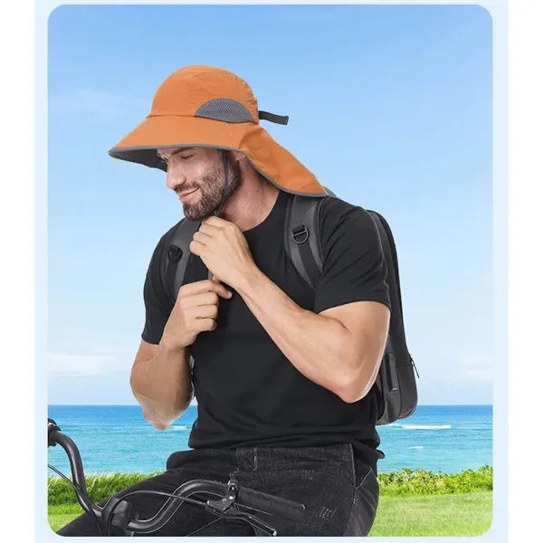 UPF 50 Sun Protection Fishing Hat with Neck Cover