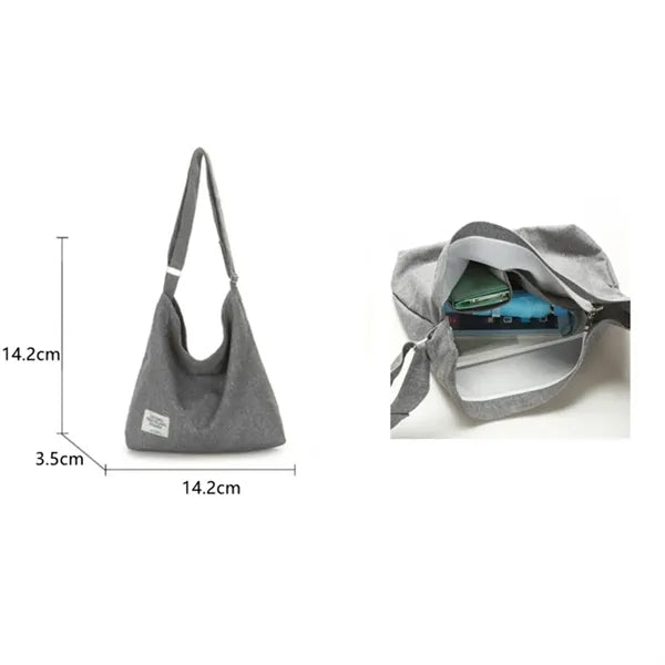 Women's Retro Large Size Canvas Shoulder Bag