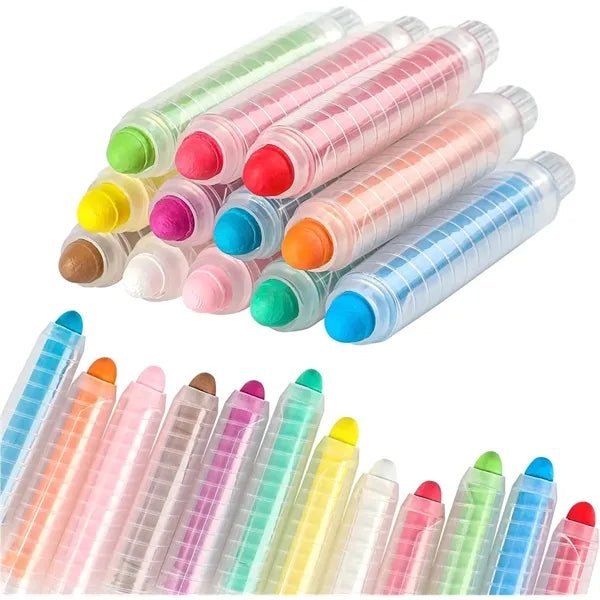 Non Toxic Dustless Colored Chalk with Plastics Holder