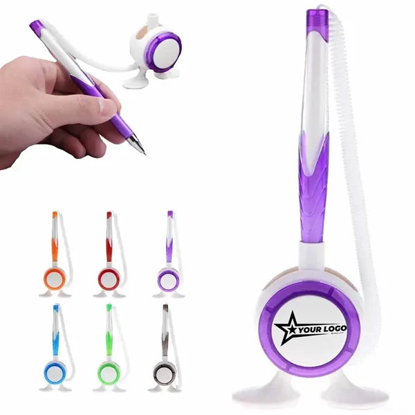 Fixed Desktop Pen with Secure Base for Office & Business