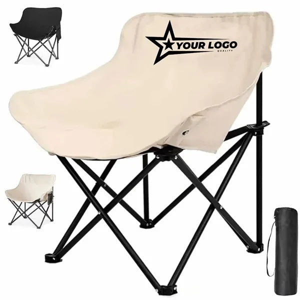 Lightweight Folding Camping Chair with Side Pocket
