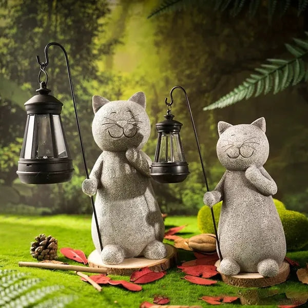 Large Cat Garden Statue Ornaments Outdoor