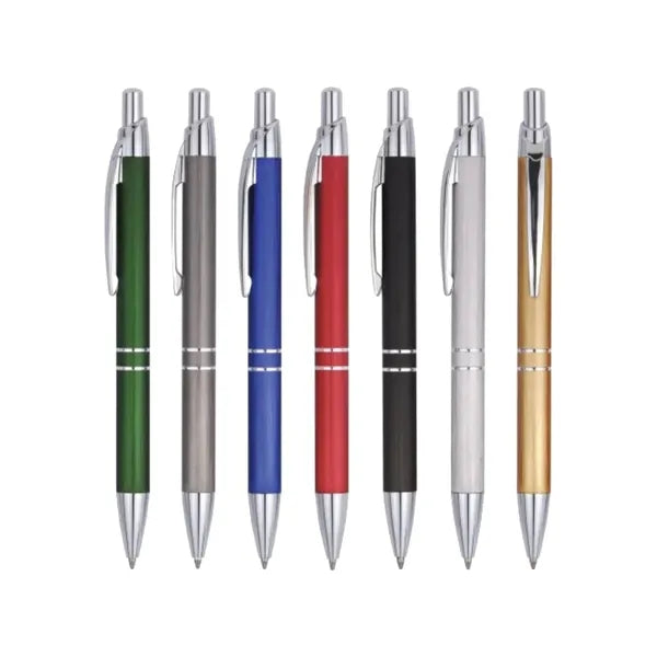 Union Printed - Aluminum Click Ballpoint Pen w/ laser engrav
