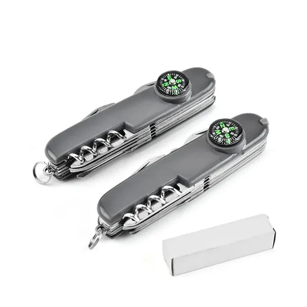 Multi Tool Pocket Knife with Compass to Outdoor Survival