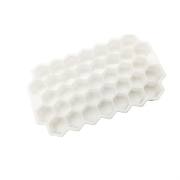 Creative Silicone Honeycomb Ice Cube Mold Tray With Cover