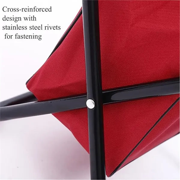 Portable Foldable Camping Chair With Cooler Bag