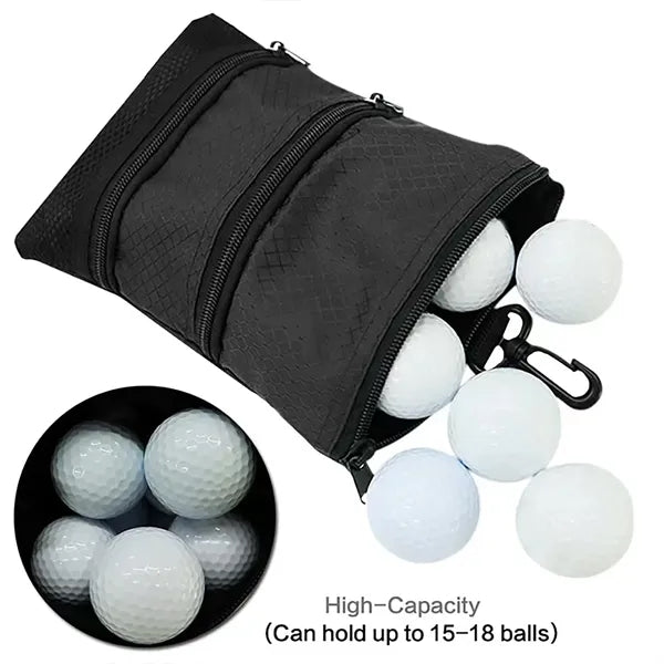 Multi-pocket golf tee bag