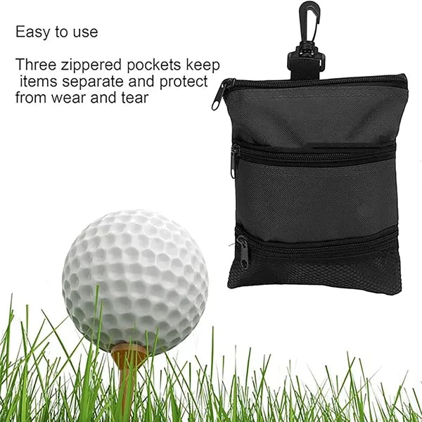 Multi-pocket golf tee bag