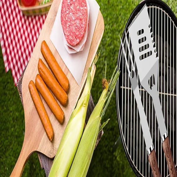 BBQ knife, fork and cutting board combination kitchenware