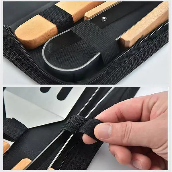 BBQ knife, fork and cutting board combination kitchenware