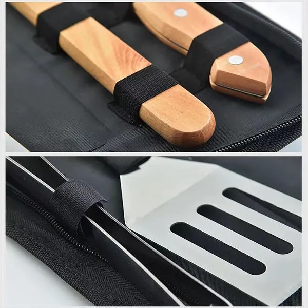 BBQ knife, fork and cutting board combination kitchenware
