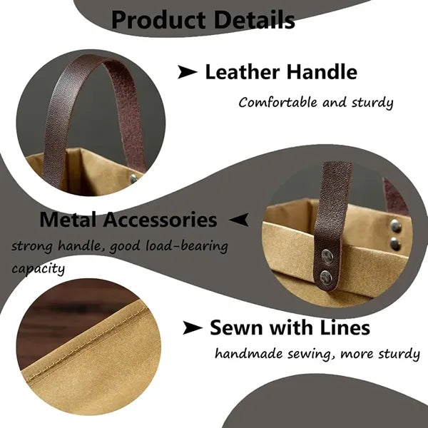 Washable Kraft Paper Wine Bag