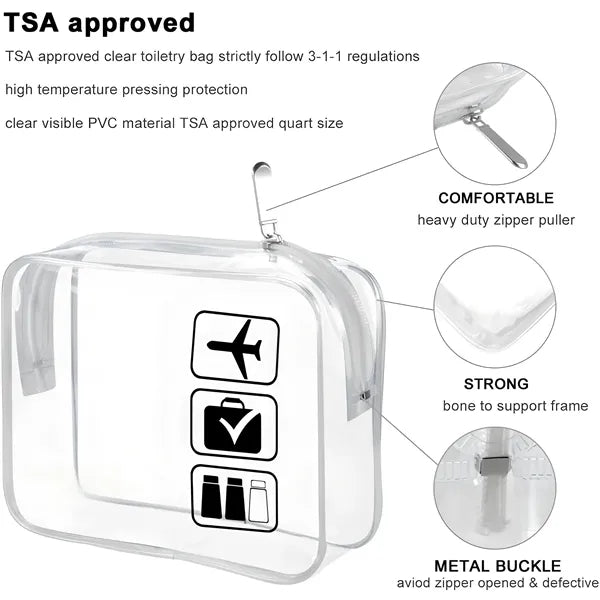 Clear PVC Toiletry Bags for Travel Gifts