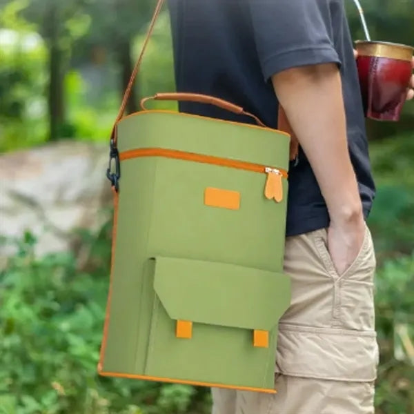 Insulated Wine Cooler Bag with Thermal Lining