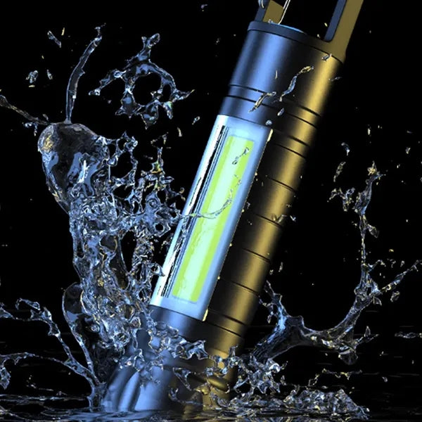 Rechargeable LED Flashlight with COB Side Light