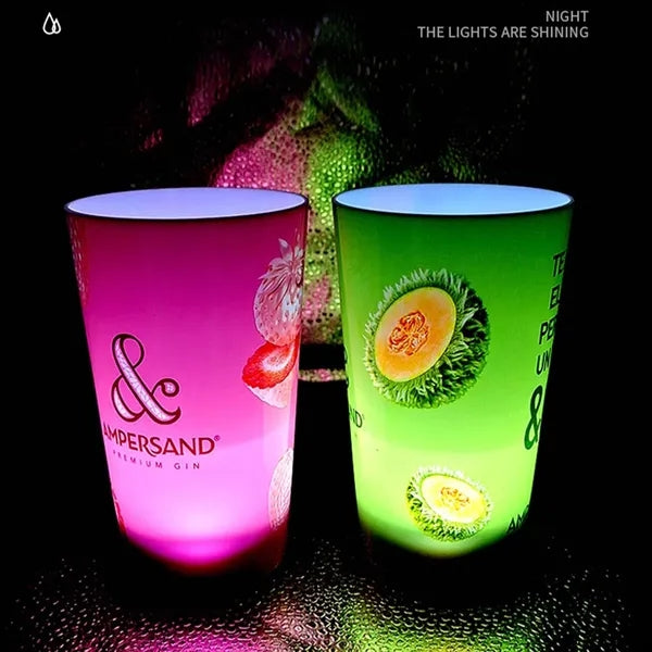 12oz unbreakable glow in the dark led light up party cups