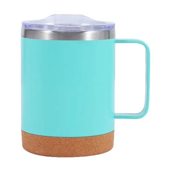15 OZ Coffee Mug with Cork Bottom and Splash Proof Lid