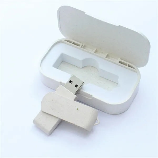 Eco-Friendly Wheat Straw USB Gift Set 8GB