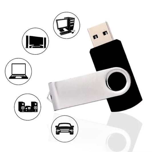 Swivel USB Drive With Metal Engraving 4G