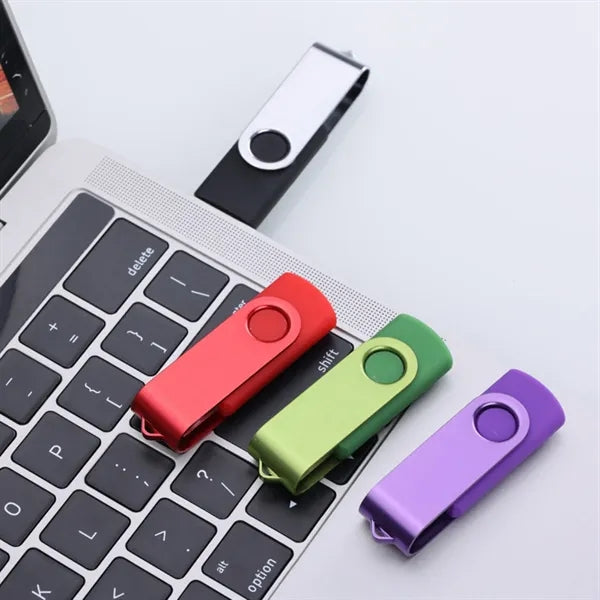 Swivel USB Drive With Metal Engraving 4G