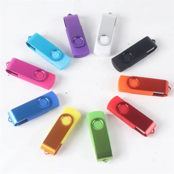Swivel USB Drive With Metal Engraving 4G