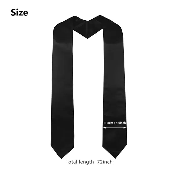72" Plain Graduation Stole