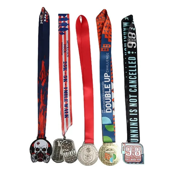 Polyester Heat Transfer Medal Ribbon with Lanyard