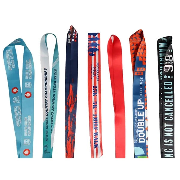 Polyester Heat Transfer Medal Ribbon with Lanyard