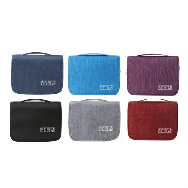 Hanging Travel Toiletry Bag with Wet Dry Compartments