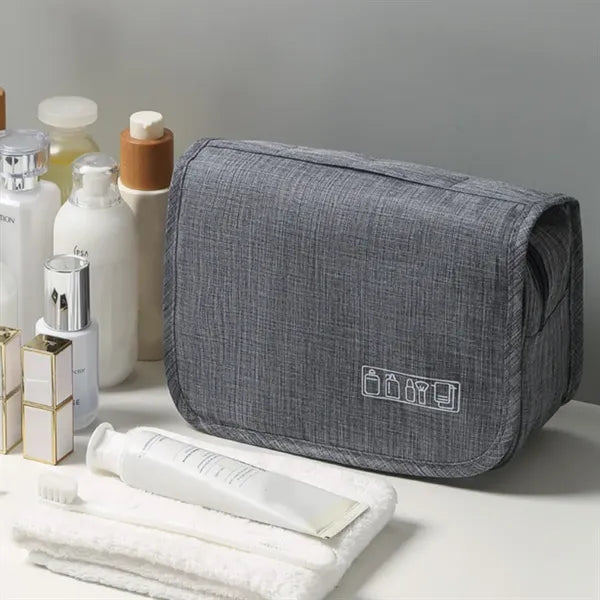 Hanging Travel Toiletry Bag with Wet Dry Compartments