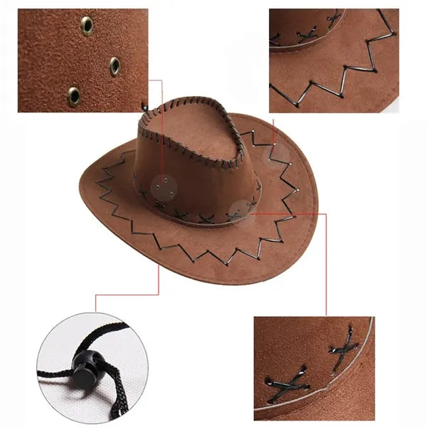 Cowgirl Cowboy Hat For Adult And Children
