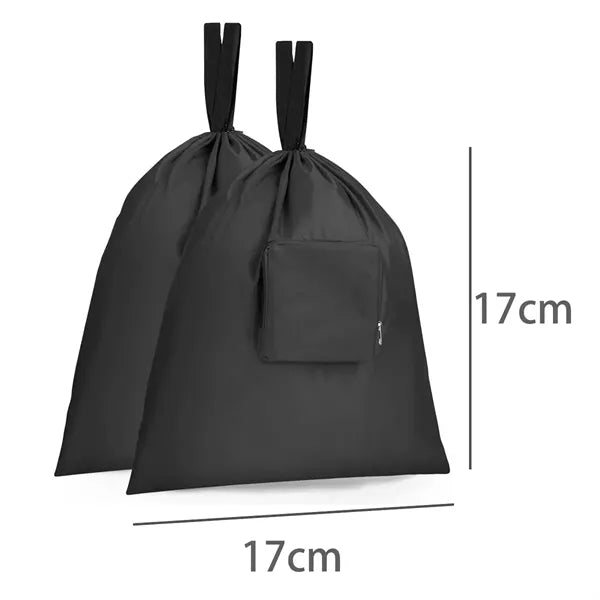 Foldable Travel Laundry Bag with Carabiner Clip