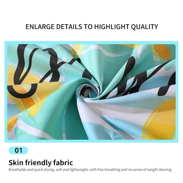 Large Quick Dry Soft Stripe Travel Camping Pool Beach Towel