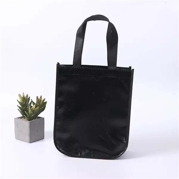 Laminated Non-Woven Tote Bag w/ Rounded Corners for Shopping