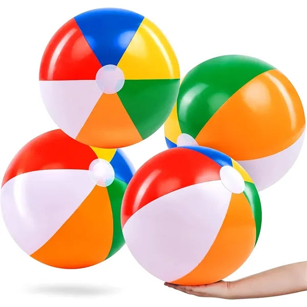 Durable PVC Inflatable Colorful Beach Ball for Outdoor Fun