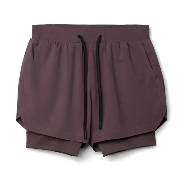 Muscle Men's 2 in 1 Quick-Dry Running Shorts
