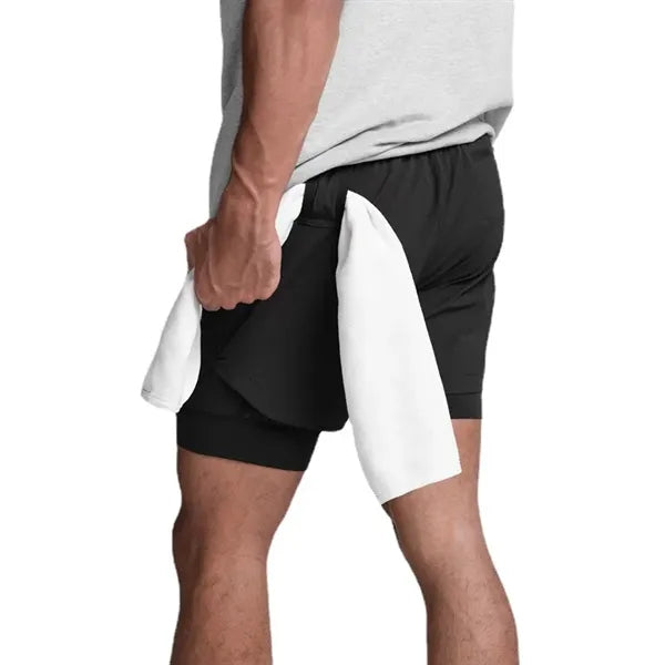 Muscle Men's 2 in 1 Quick-Dry Running Shorts