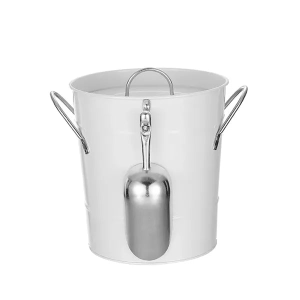 Insulated Metal Ice Bucket with Scoop