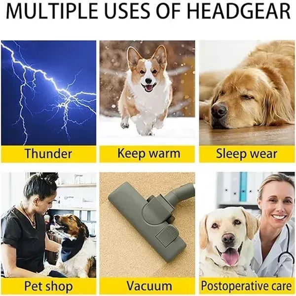 Dog Calming Hoodie Quiet Head Cover Sleeves for Noise Bath