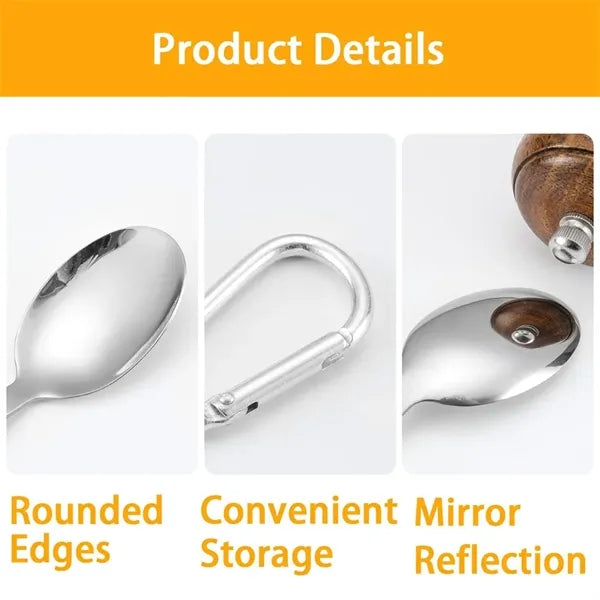 3 in1 Stainless Steel Camp Flatware Set