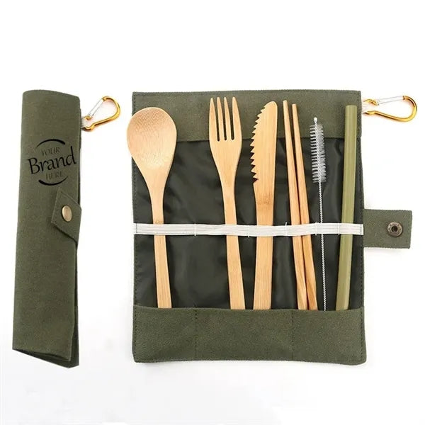 Portable Bamboo Tableware Set