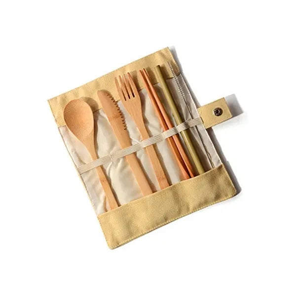Portable Bamboo Tableware Set