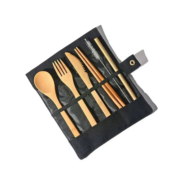 Portable Bamboo Tableware Set